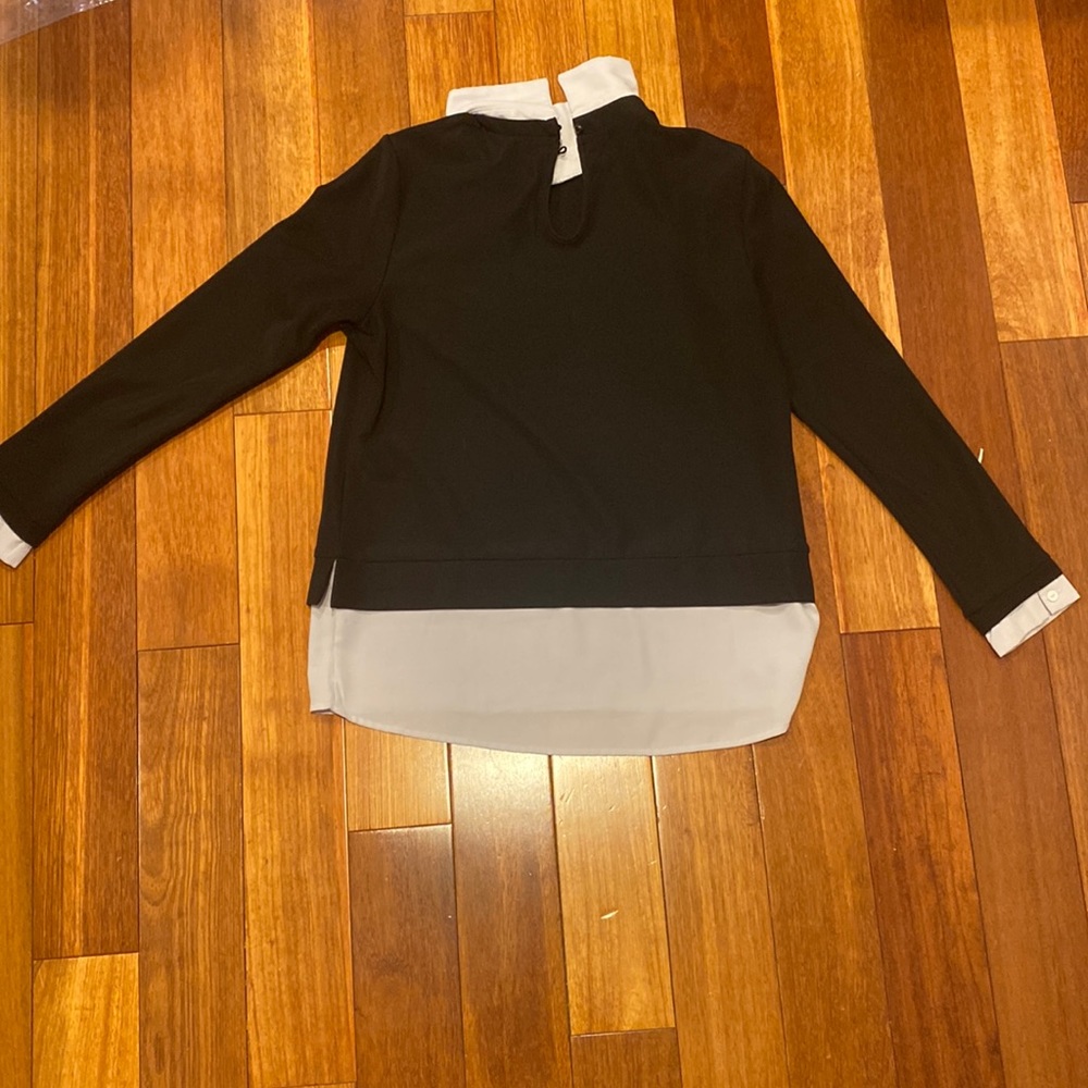 black and white sweater